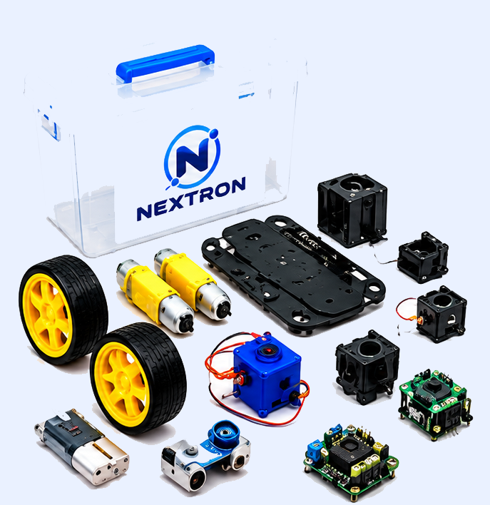 Nextron Robotics kit with chassis, wheels and motors